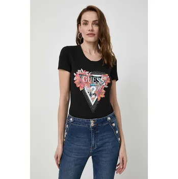 Tričko Guess černá barva, W4GI62 J1314 W4GI62.J1314 99X, vel. XS