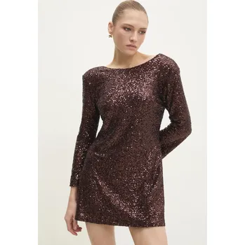 Dámské šaty Šaty Answear.LAB 92809.IKK hnědá 88X, vel. M/L