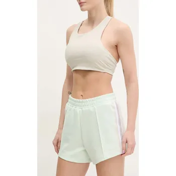Dámské kraťasy Kraťasy Guess YARROW dámské, tyrkysová barva, s aplikací, high waist, V5GD14 KCRU2 V5GD14.KCRU2 07X, vel. XS