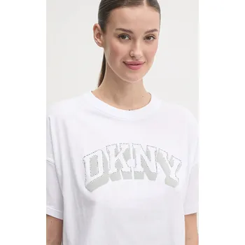 Dámské tričko Bavlněné tričko Dkny DP5T1119 bílá 00X, vel. XL