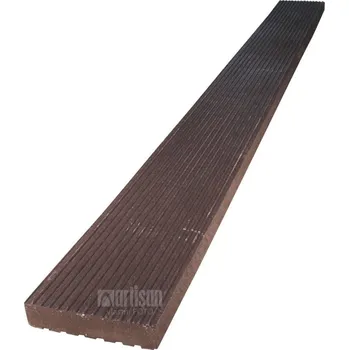 Terasové prkno Transform Plastová terasová prkna Transform 140x30x1500, rýhovaná, hnědá - recyklát