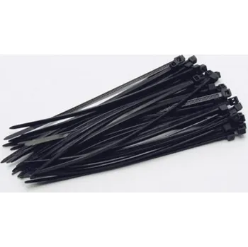 Organizace kabelů Stahovací pásky 400x4.8 mm černé, 50 ks