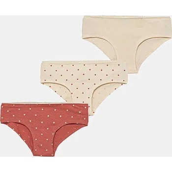 Kalhotky Dětské kalhotky United Colors of Benetton 3-pack béžová barva, 37CY0S02R 37CY0S02R.G.seasonal 02X, vel. 160