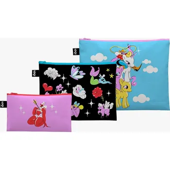 Kosmetická taška Taštičky na zip 3 ks LOQI MARYLOU FAURE Daydreaming