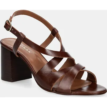 Dámské sandále Kožené sandály Jonak DELONA 3600179 hnědá 88X, EUR 41