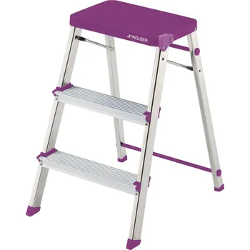 Schůdek Rolser skládací schůdky M3 ALU, 3 stupně, fialové_II.jakost
