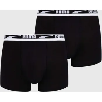 Boxerky Boxerky Puma Everyday Logo 2-pack pánské, černá barva, 938325 99X, vel. S