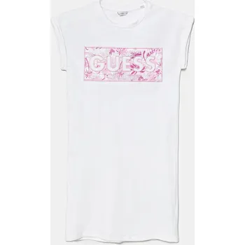 Dívčí šaty Dívčí šaty Guess J5GK06.KAE24.PPYA bílá 00X, vel. 158-166