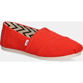 Dámské tenisky Espadrilky Toms HERITAGE CANVAS červená barva, 10021933 33X, EUR 37.5