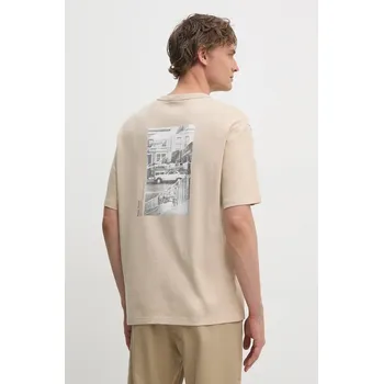 Pánské tričko Bavlněné tričko Pepe Jeans ASTONE PM509646 béžová 80X, vel. XL