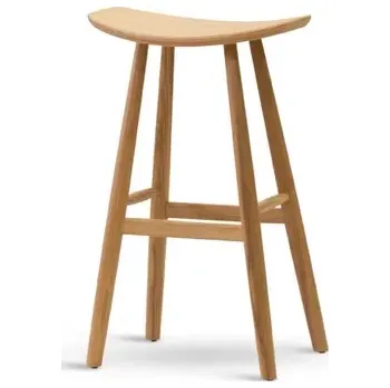 Židle GURU bar – bez opěrky, dub, výška 78 cm Stima