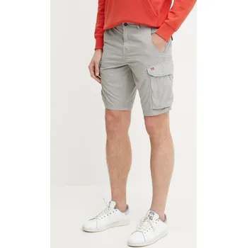 Bavlněné šortky Napapijri Noto 2.0 pánské, šedá barva, NP0A4HOQH621 90X, vel. 33