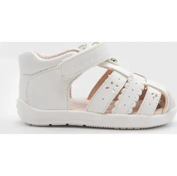 Dívčí sandály Kojenecké kožené sandály Mayoral bílá barva, 41614 41614.24A.Baby.PPYA 00X, EUR 25