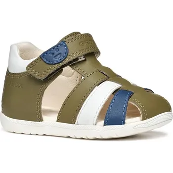 Dívčí sandály Dětské kožené sandály Geox červená barva, B254VA.08554 78X, EUR 20