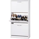 Výklopný botník CORVI — bílá IDEA nábytek