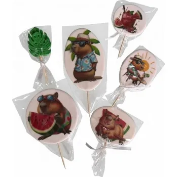 Jedlá dekorace na dort Cukrová dekorace Kapibara relax TOP - I LOVE CAKES