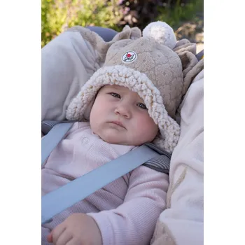 Čepice LODGER Hatter Folklore Fleece Beige Velikost (od výrobce): 0 - 3 m.