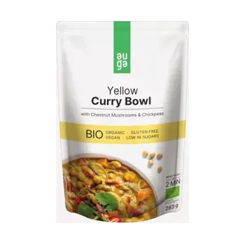 konzervovaná ryba Yellow curry bowl – se žlutým kari kořením, houbami a cizrnou BIO 283 g