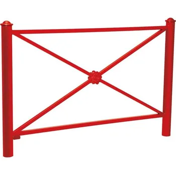 Zábradlí Procity Zábradlí Province délka 1572 mm, hlavice Agora, jednoduchý kříž s růžicí, barva červená RAL3020