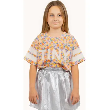 Chlapecké tričko Dětské bavlněné tričko Tinycottons GARDEN TEE SS25.018 oranžová 20X, vel. 92