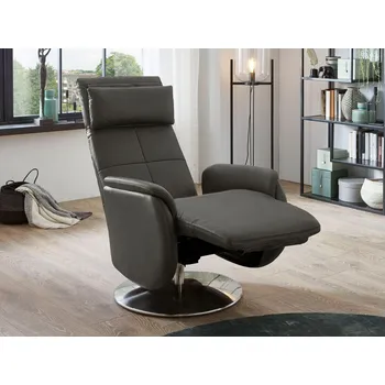 Křeslo Kožené polohovací televizní křeslo MIA XC s asistencí vstávání