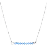 Ocelový náhrdelník modrý 42038.3