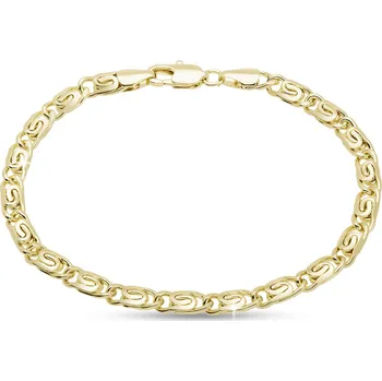 Náramek Pozlacený náramek s elegantními propletenými články 3050