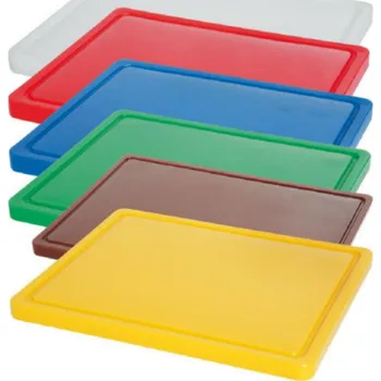 Kuchyňské prkénko TOMGAST Deska barevná s drážkou 500 x 300 x 15 mm - bílá