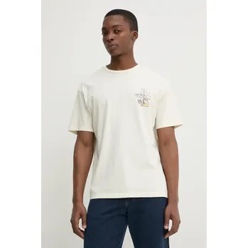 Pánské tričko Bavlněné tričko Solid ORVAL 21108505.114201 béžová 01X, vel. S