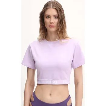 Pánské oblečení Tričko HUGO 50520497 fialová 04X, vel. S