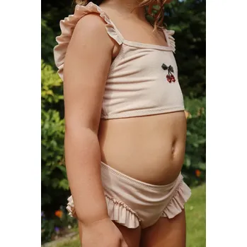 Dámské plavky Dvoudílné dětské plavky Konges Sløjd JADE BIKINI béžová barva, KS103041 02X, vel. 104