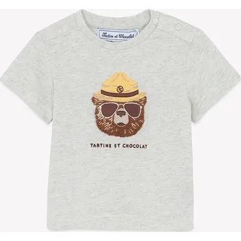 Chlapecké tričko Bavlněné dětské tričko Tartine et Chocolat CA10051.67.74 šedá 09A, vel. 71