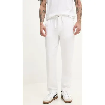 Lněné kalhoty Superdry M7011318A.01C bílá 00X, vel. S