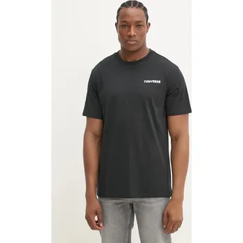 Bavlněné tričko Converse 10027367.A01 černá 99X, vel. S