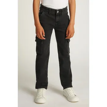 Pánské džíny Dětské rifle Calvin Klein Jeans REG. STRGHT IB0IB02300 IB0IB02300.PPYA černá 99X, vel. 128