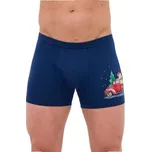 Pánské boxery Cornette 007/79 GIFT vánoční modrá XL