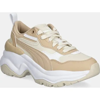 Pánská obuv Sneakers boty Puma Cilia Wedge 393915 béžová 08X, EUR 39