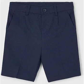 Kalhoty s lněnou směsí pro děti Mayoral 3217.5A.Mini.PPYA námořnická modř 59X, vel. 140