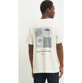 Pánské tričko Bavlněné tričko Les Deux LDM101206 béžová 01X, vel. S