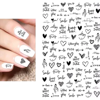CuteNails Samolepky na nehty - Láska