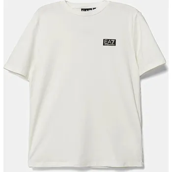 Chlapecké oblečení Dětské tričko EA7 Emporio Armani 7B000093.AF10373 béžová 01X, vel. 140