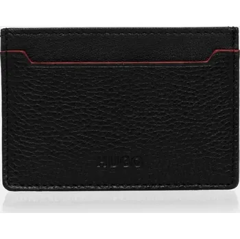Peněženka Kožené pouzdro na karty HUGO 50536048 černá 99X, vel. ONE SIZE