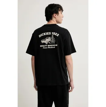 Pánské tričko Bavlněné tričko Dickies černá barva, s potiskem, DK0A4Z96BLK1 99X, vel. S