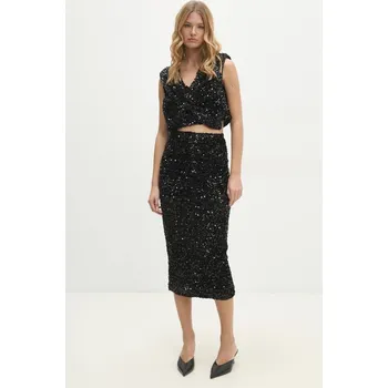 Dámská sukně Halenka a sukně Answear.LAB černá barva 5371.ims 99X, vel. S