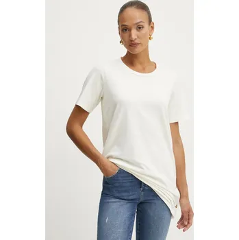 Pánské tričko Tričko Liu Jo béžová barva, TA5255 JS088 TA5255.JS088 01X, vel. S