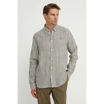 Pánská košile Lněná košile Les Deux LDM410150 béžová 01M, vel. M