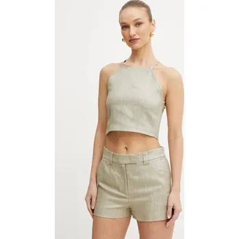 Top s příměsí lnu Marella STILLA béžová barva, 2513161172200 12X, vel. 38