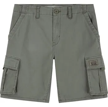 Chlapecké kraťasy Dětské kraťasy Levi's TRADITIONAL CARGO SHORTS 9EM381 zelená 78X, vel. 152