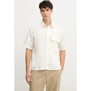 Pánská košile Bavlněná košile Armani Exchange XM000449.AF13167 béžová 01X, vel. M