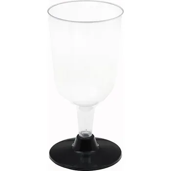 Santex Sklenička na víno znovupoužitelná černá 200 ml